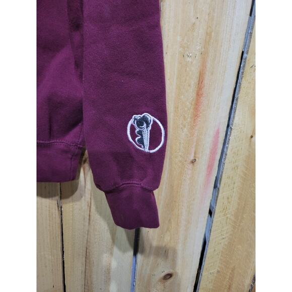 Yellowstone National Park Spirit Of The West Hoodie Pullover Adult Small Maroon - Picture 5 of 7